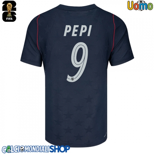 Maglie da calcio Stati Uniti Ricardo Pepi #9 Seconda Maglia Mondiali 2026  Manica Corta